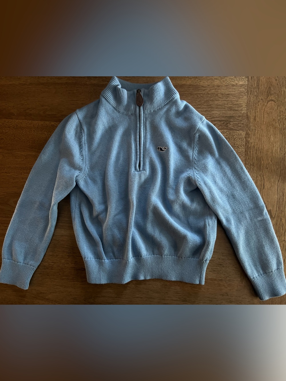 Vineyard Vines Light Blue Half-Zip Sweater